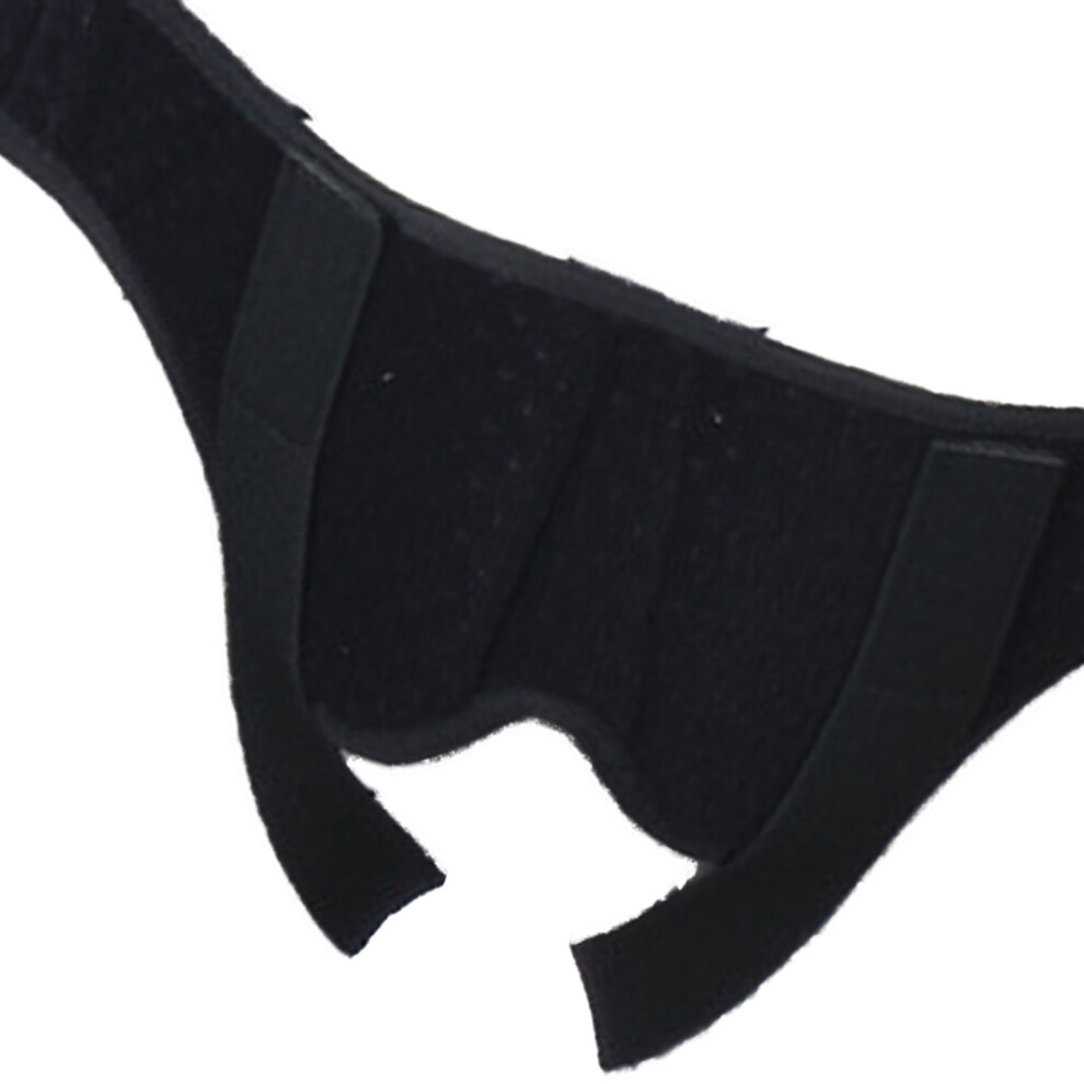 Men's Inguinal Hernia Support Belt Adjustable Small Black PU Foam M