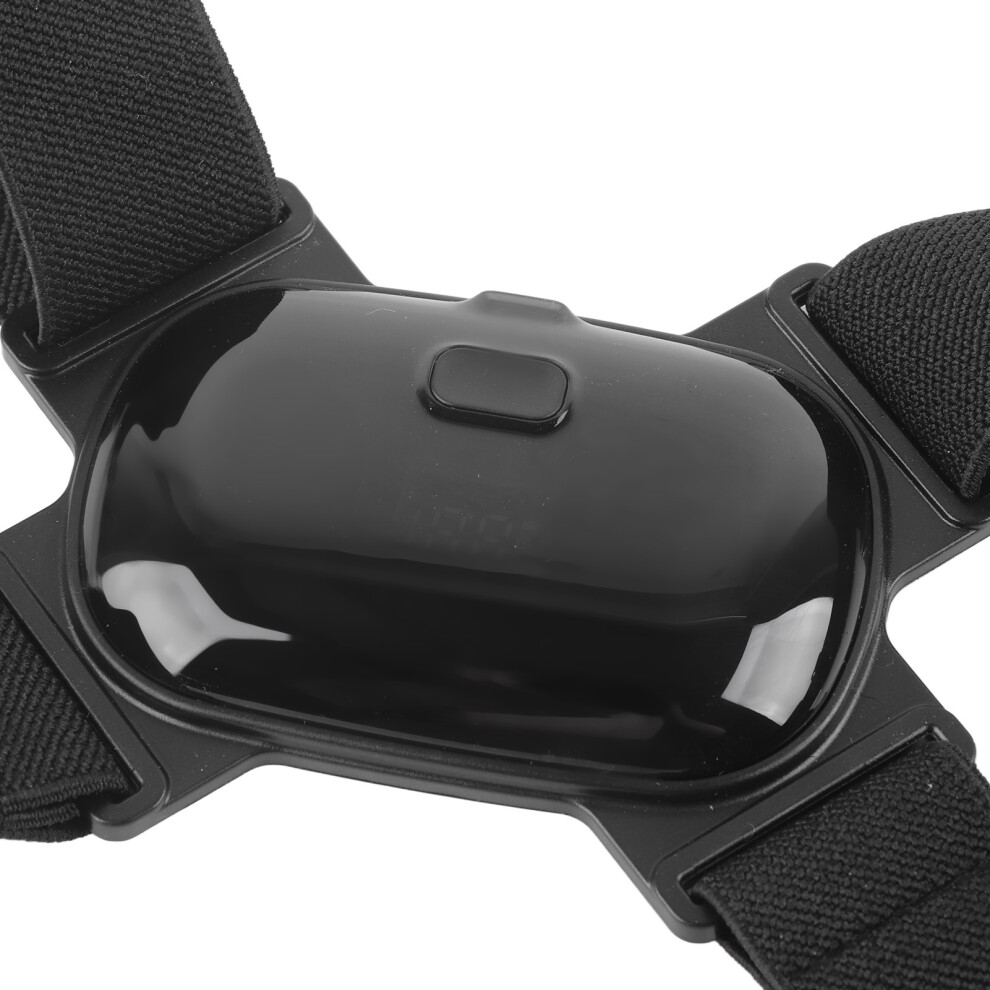 Black Adjustable Smart Posture Corrector With Vibration Alert For Kids