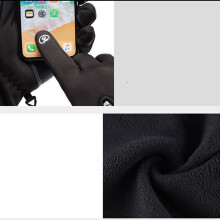 Waterproof Windproof Thermal Gloves Men Women Full Finger Cycling Gloves M