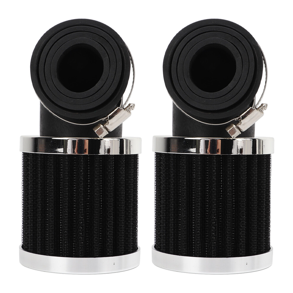 Efficient 90 Bend Air Filter For 28-48Mm Carburetor Â 2 Pcs Black 5041339359891