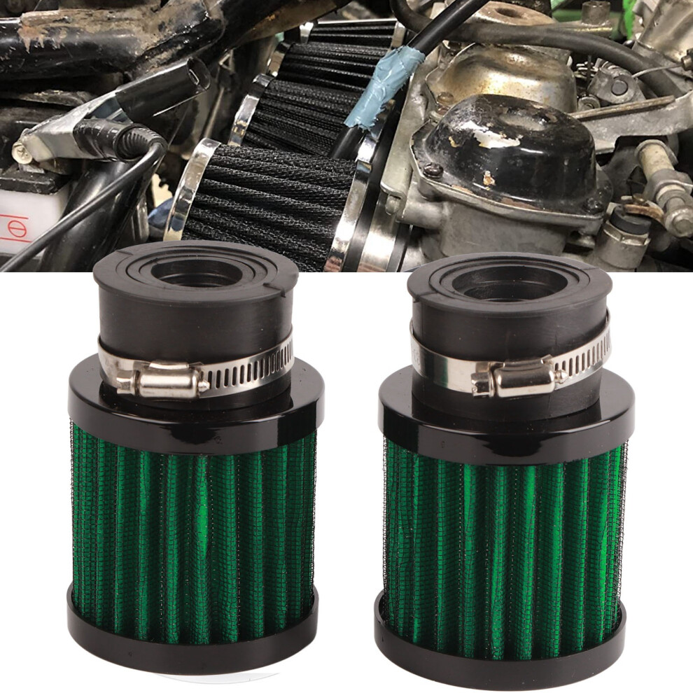 Universal 28Â48Mm Motorcycle Air Filter For 50Ccâ125Cc Dirt Bike Atv Scooter Black/Green 4971339359960
