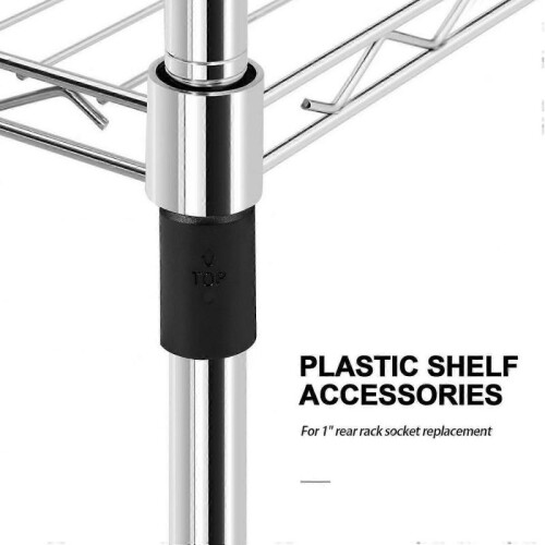 74-Packs Wire Shelf Clips Wire Shelving Shelf Lock Clips compatible 1" Post- Shelving Sleeves Replac 1