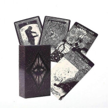 78pcs/set Tarot Cards, Fate Forecasting Cards Game Set, Vintage Divination Future Telling Game Card with Guide Book for Beginner Or Experienced