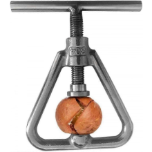 Casse-noix robuste en acier inoxydable pour toutes sortes de noix : noix, macadamia, noisettes, noix du Brésil, amandes, noix de pécan, noix (noir)