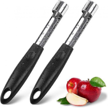 Lot de 2 vide-pomme en acier inoxydable pour fruits et légumes, ustensile de cuisine professionnel et sain pour Fuji, poires et cloches