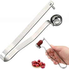 Dénoyauteur manuel en acier inoxydable pour noyaux de cerises et de prunes