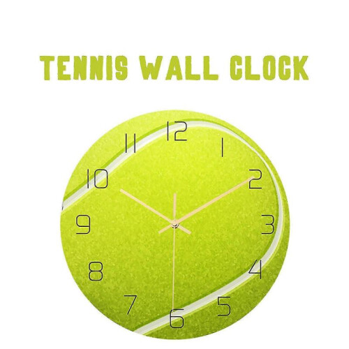 Round Tennis Appearance Wall Clock Mute Home Decoration Wall Clock 1