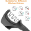 Knife Sharpener, 3 in 1 Professional Knife Sharpener, Manual Knife Sharpener, Knife Sharpener (Black) 4