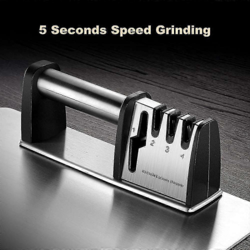 Professional Knife Sharpener, 4-stage Knife Sharpener For Coarse Sharpening And Scissor Grinding 1