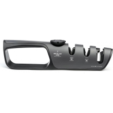Professional 3 Level Knife Sharpener - Japanese Knife Sharpener with Adjustable Angle Handle and Polishing Kitchen Sharpener