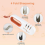 Professional Multifunction Knife Sharpener: 4 in 1 Premium Knife Sharpener - Ceramic Knife Sharpener Stone - Tungsten Carbide Knife Sharpener - Diamo 4