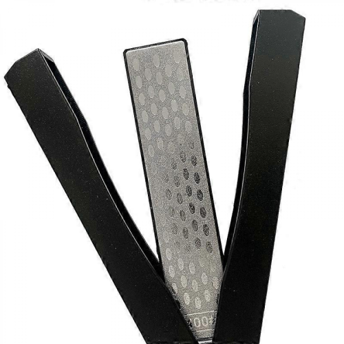 1 pcs Folding Knife Sharpening Stone, Diamond Sharpening Stone,Professional Kitchen Knife Sharpening Stone,BLACK,23cm 2