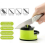2 Pack Cup sharpener - Knife Sharpener, Kitchen Knife Sharpener with Suction Cup, Sharpens Dull Knives Quickly (Red + Green) One Size 3