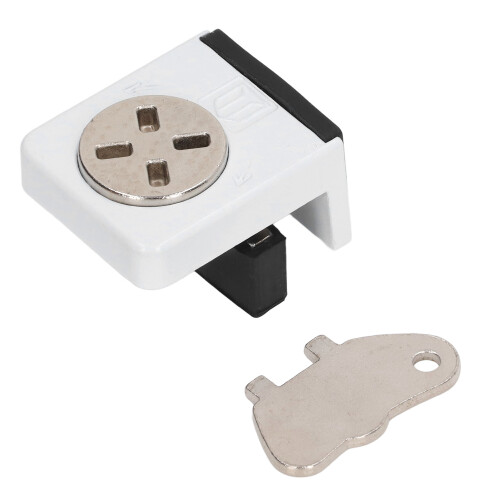 Durable Zinc Alloy Window Lock - No Drill Install with Rubber Pad 1