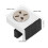 Durable Zinc Alloy Window Lock - No Drill Install with Rubber Pad 12