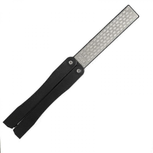 1 ks brúsny kameň na skladacie nože, diamantový brúsny kameň, profesionálny brúsny kameň na kuchynské nože, ČIERNY, 23 cm
