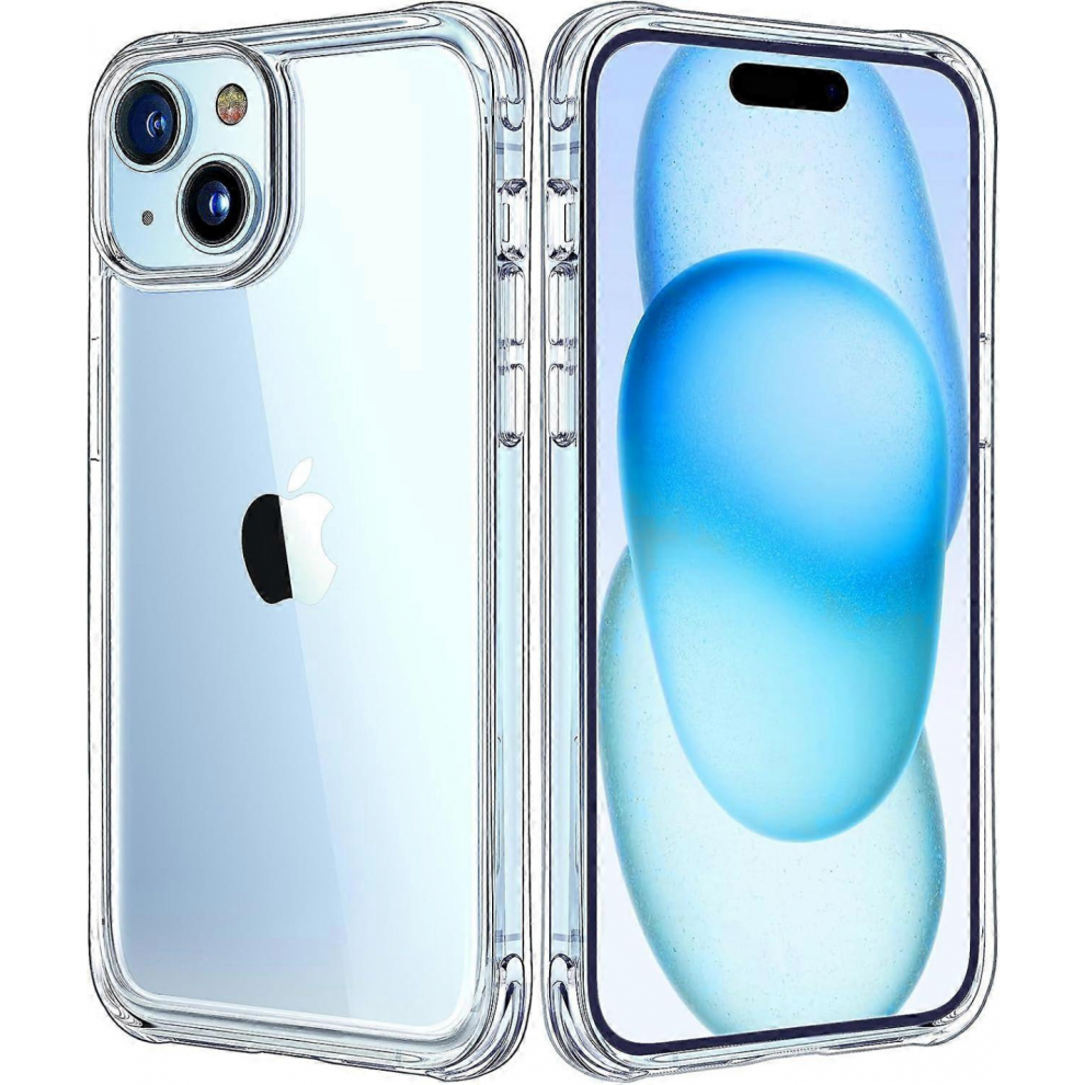 Coque transparente et fine pour iPhone 15 (2023)