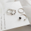 Koude stijl vierdelige set open ringcombinatie eenvoudige meisjesring, 1 set 4