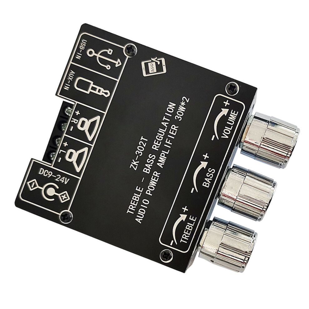 Bluetooth Digital Power Amplifier Board 302T 2X30w Stereo Module 8391339375641