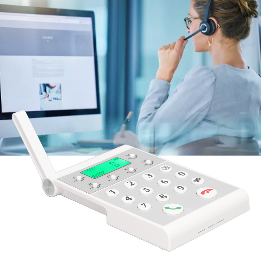 Wireless Intercom System 1000M Range Hands-Free Clear Calls White 4901339375691
