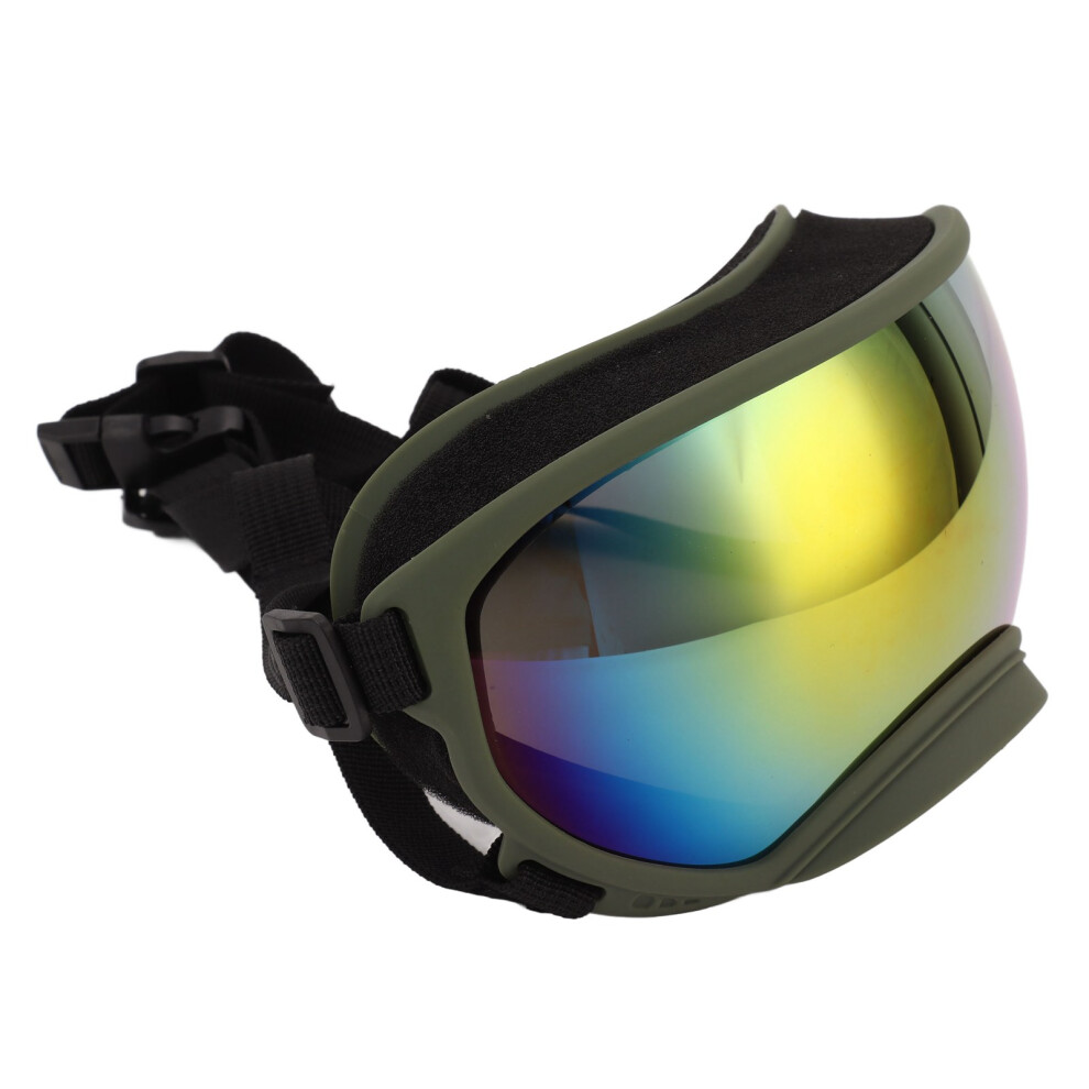 Dog Sunglasses Windproof Uv Proof Pc Tpu Red Lens Outdoor Skiing Od Green Frame 9401339381043