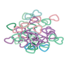 40PCS Heart Metal Stitch Markers for Crochet and Knitting DIY Projects