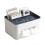 Tissue Box Cover Rectangular Multifunctional Napkin Box Holder with Remote Control Box for Living Room Office White Base Blue Lid 1