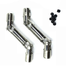 2PCS Upgrade Metal Driving Shaft compatible WPL HengLong 1/16 RC Car Parts Crawlers Truck,Silver
