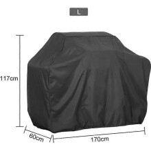 Housse de protection pour barbecue Zerofeel 170 x 60 x 117 cm, imperméable, anti-poussière et anti-pluie
