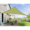 Triangular shade sail 4X4X4m polyester anti-UV 140 grm2vert 1