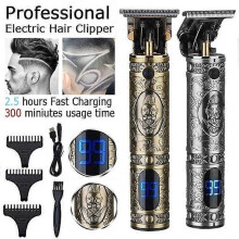 Letouch Haartrimmer - LCD-scherm - Draadloos en oplaadbaar - T-blad - Voor mannen - Goudkleur
