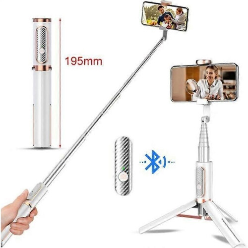 Trípode Selfie Stick con control remoto para iPhone, Samsung Galaxy, teléfonos inteligentes Android,