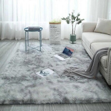 TEMPSA Soft Plysch Vardagsrumsmatta GRÅ 80X160CM