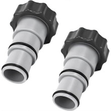 Set med 2 st Kalitec A-adaptrar för simbassäng I 38 mm och 32 mm på invändig gänga 51 cm I Rörhylsa