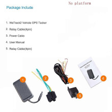 (Ingen app ingen box)Jimi WeTrack2 Moto Car GPS Tracker med batteri Vattentät Flera larm Realtidsspårning