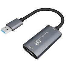 USB 30 Video Capture Card 4K 60FPS HD Audio Capture Card Echtzeit-Streaming-Spiel Video Recorder Gerät