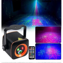 Mini proiettore laser a LED USB 3 in 1 2022 con 60 modalità, controllo vocale, per discoteca DJ e bar