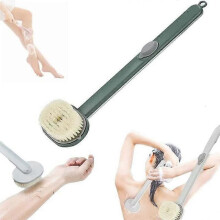 Brosse de bain liquide à long manche, brosse de douche multifonctionnelle et amovible avec douche intégrée