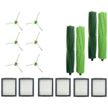6 filtres Hepa, 6 brosses latérales et 4 rouleaux de brosse de rechange pour aspirateur robot Irobot