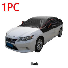 Housse de voiture universelle (berline noire) - Imperméable, UV, neige, poussière, intérieur et extérieur