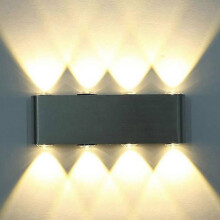Applique murale - 8W - Aluminium - Blanc chaud