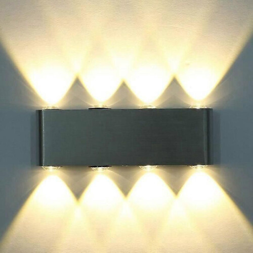 Applique murale - 8W - Aluminium - Blanc chaud