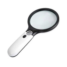 Lente d'ingrandimento portatile ad alto ingrandimento con 3 luci LED bianche