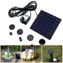 Pompe à eau solaire submersible 12 W 7 V pour fontaine de jardin et piscine