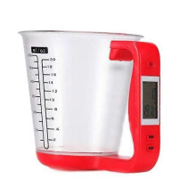 Pichet doseur numérique 600 ml - Balance électronique - Thermomètre avec écran LCD - Pour cuisine -