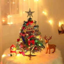 Árbol de Navidad de 50 cm con luces Árbol de Navidad decorado Árbol de Navidad artificial con piñas