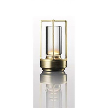 (B-GoldType-C charge) Lampe de table USB sans fil charge lampe de bureau d'hĂ´tel gradation tactile restaurant