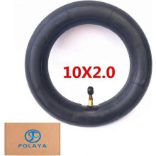 Innerslang - FOLAYA - 10x2 tum - Vinklad ventil - Barnvagn - Schrader ventil