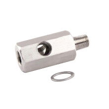 1/8'' BSPT Oliedruksensor T-stuk naar NPT-adapter Turbo-toevoerleidingmeter