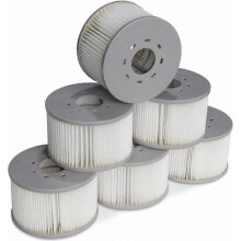 Set med 6 filter för MSPA V2 uppblåsbara spa 106cm 6 ersättningsfilterpatroner för MSPA275 uppblåsbar
